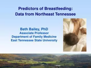 Predictors of Breastfeeding: Data from Northeast Tennessee