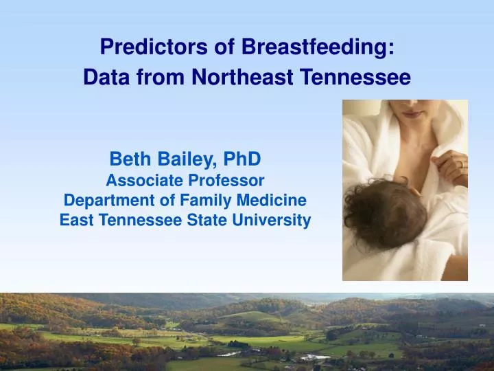 predictors of breastfeeding data from northeast tennessee