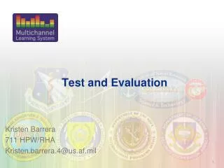 Test and Evaluation
