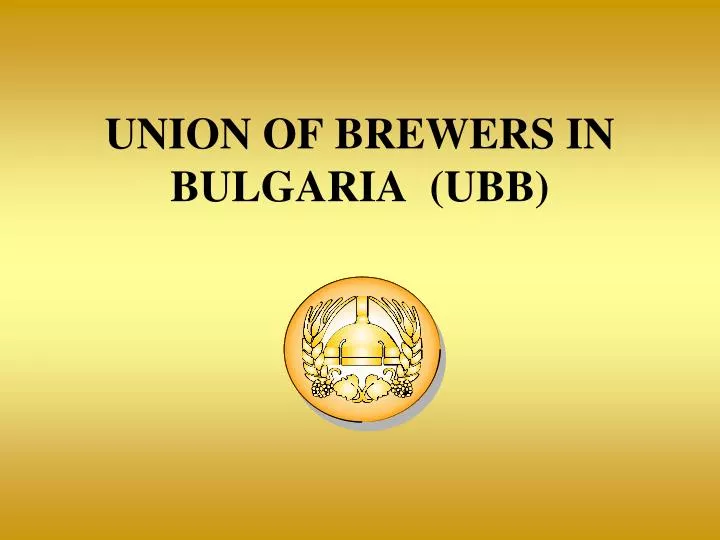 union of brewers in bulgaria ubb
