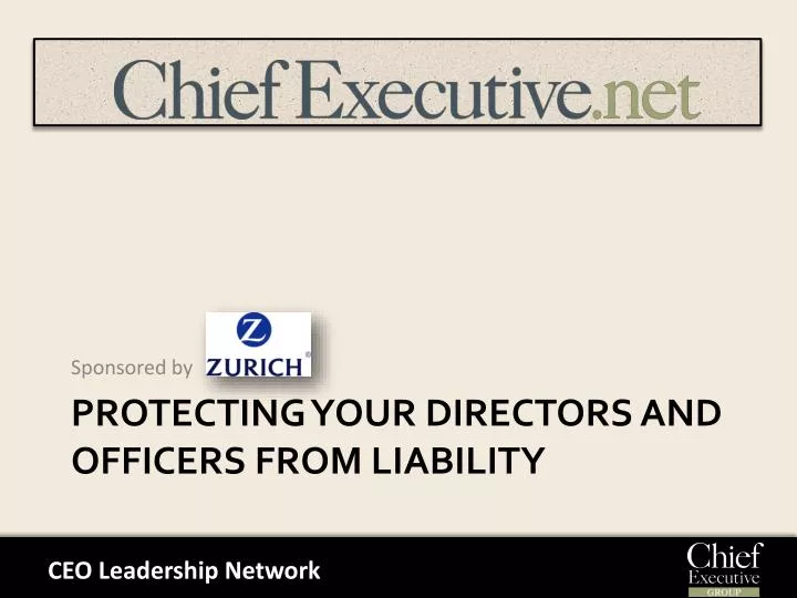 protecting your directors and officers from liability