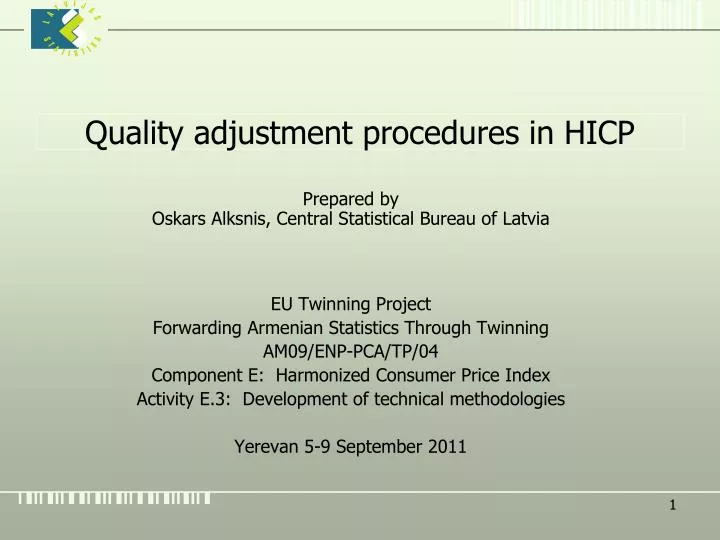 quality adjustment procedures in hicp