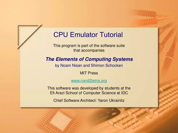 cpu emulator tutorial