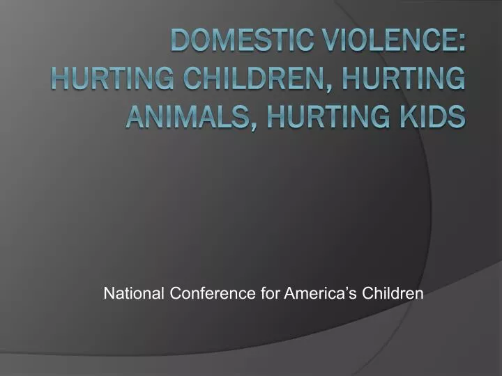 national conference for america s children