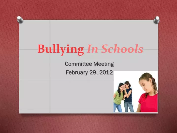 bullying in schools