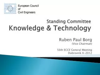 Standing Committee Knowledge &amp; Technology