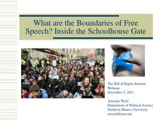 What are the Boundaries of Free Speech? Inside the Schoolhouse Gate