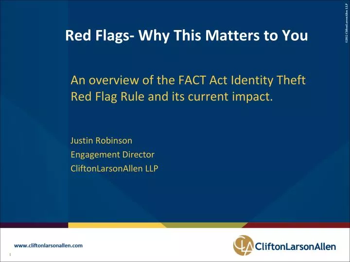 red flags why this matters to you