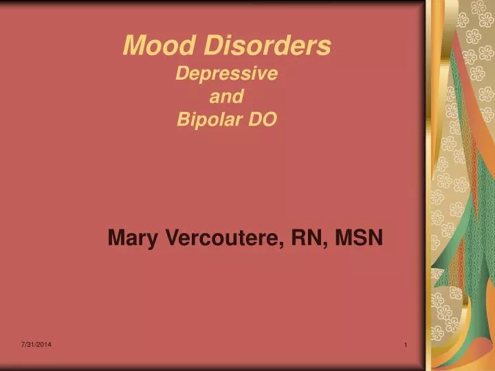 mood disorders depressive and bipolar do