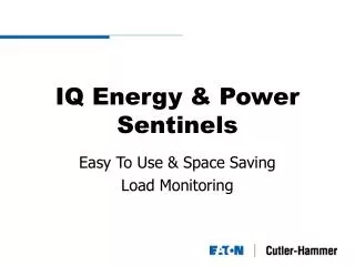 IQ Energy &amp; Power Sentinels