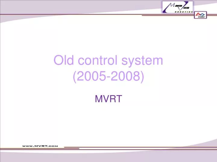 old control system 2005 2008