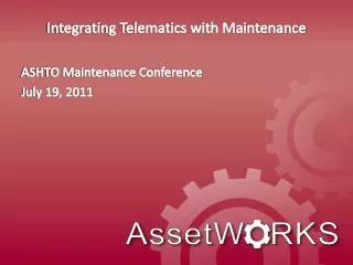 Integrating Telematics with Maintenance