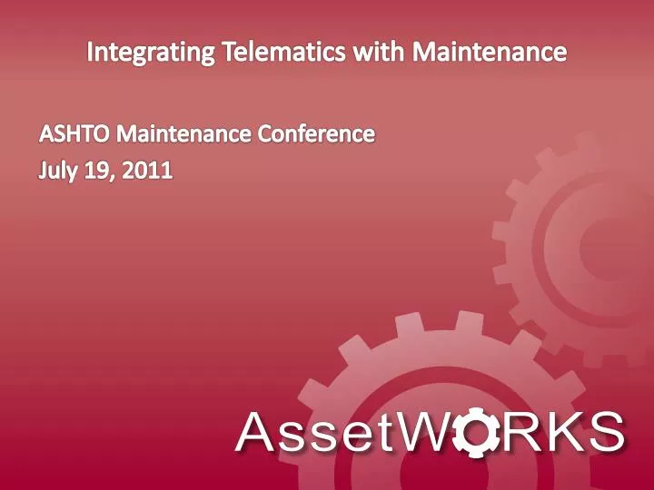 integrating telematics with maintenance