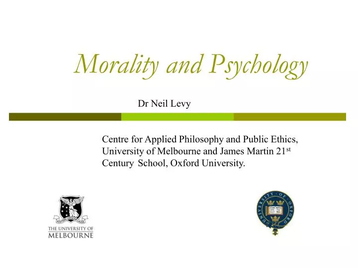 morality and psychology