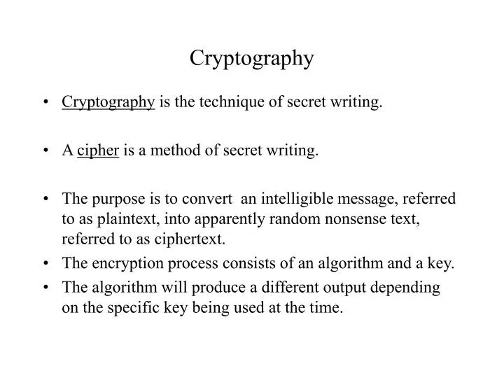 cryptography