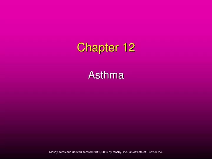 chapter 12 asthma