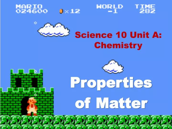 science 10 unit a chemistry