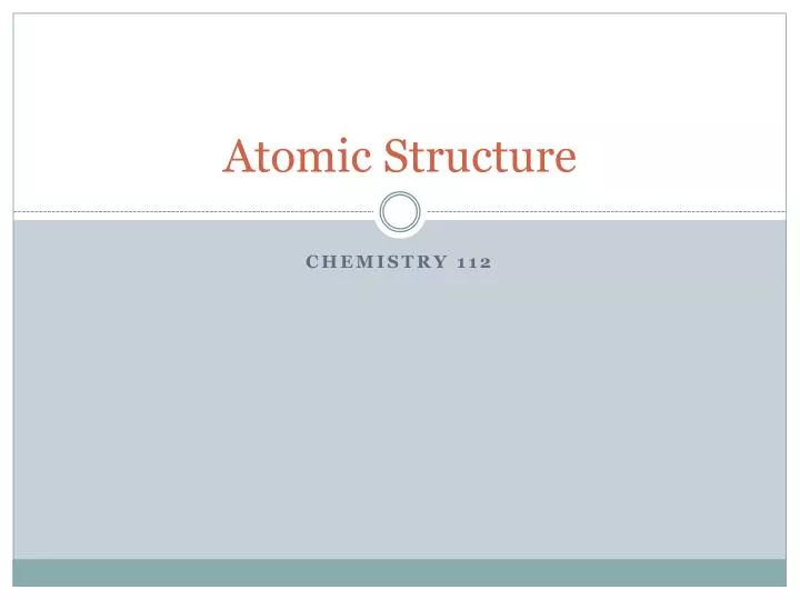 atomic structure