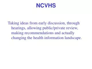 NCVHS