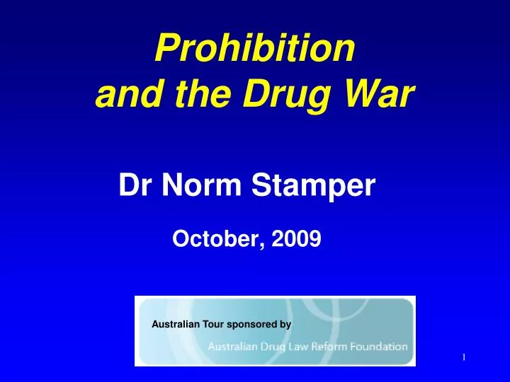 prohibition and the drug war