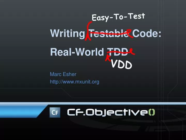 writing testable code real world tdd