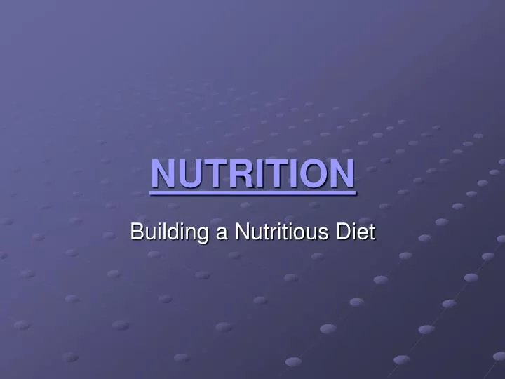 nutrition