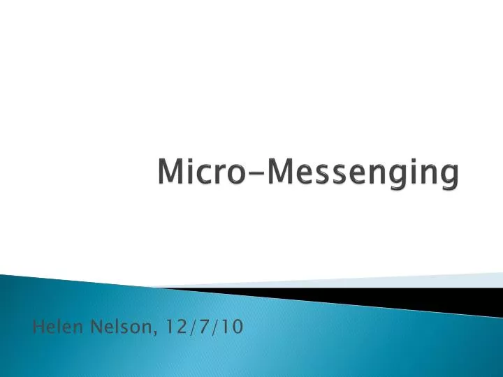 micro messenging