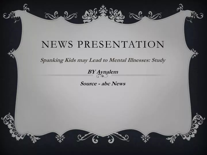 news presentation