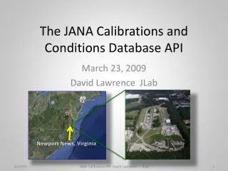 The JANA Calibrations and Conditions Database API
