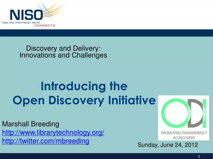 introducing the open discovery initiative