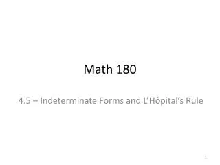 Math 180