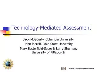 Technology-Mediated Assessment