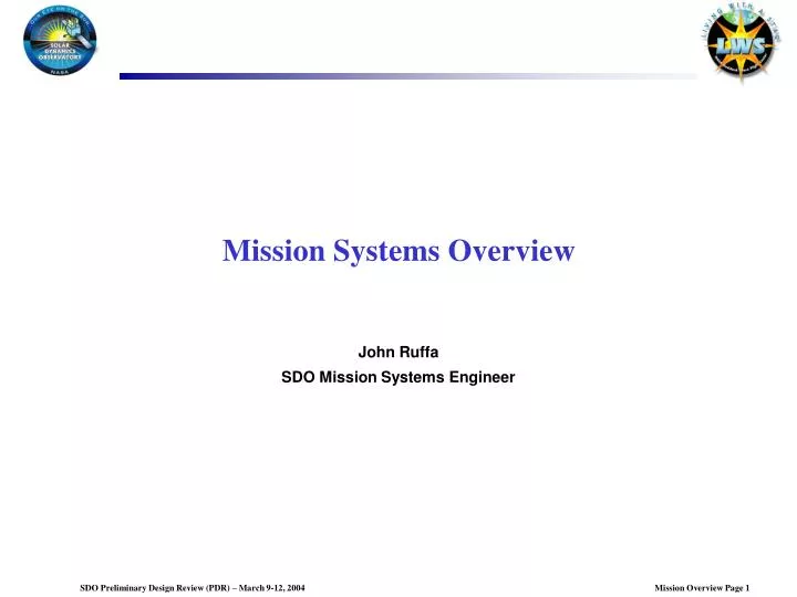mission systems overview