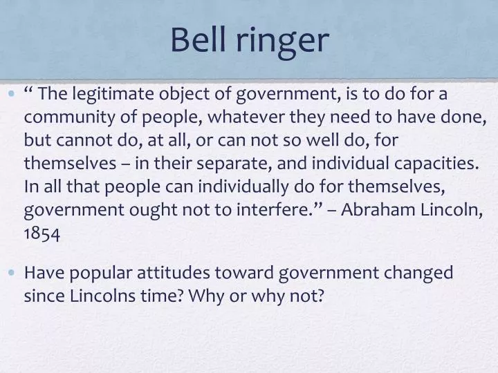 bell ringer