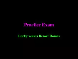 Practice Exam