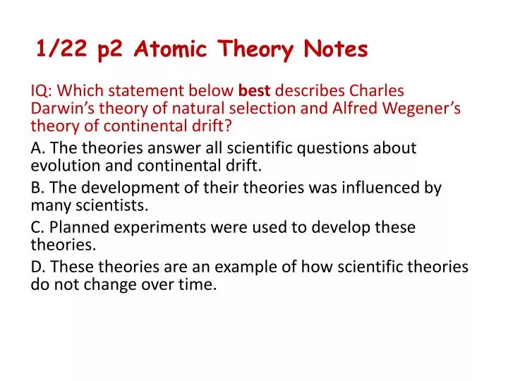 1 22 p2 atomic theory notes