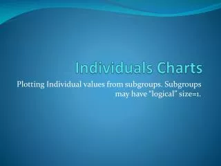 Individuals Charts