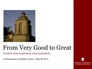 THE NEXT STEPS IN GROWING YOUR ASSOCIATION