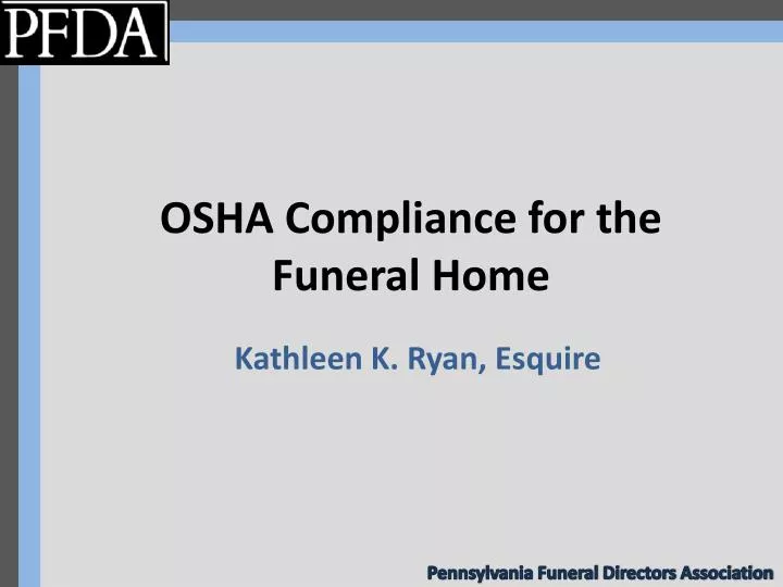 osha compliance for the funeral home