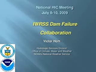IWRSS Dam Failure Collaboration