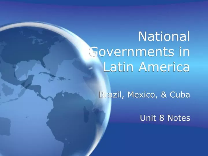 national governments in latin america