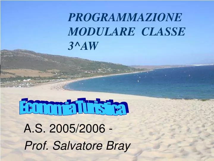 programmazione modulare classe 3 aw