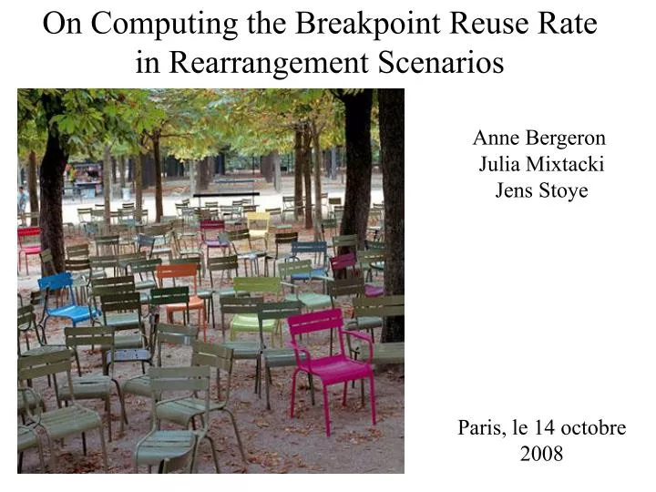 on computing the breakpoint reuse rate in rearrangement scenarios