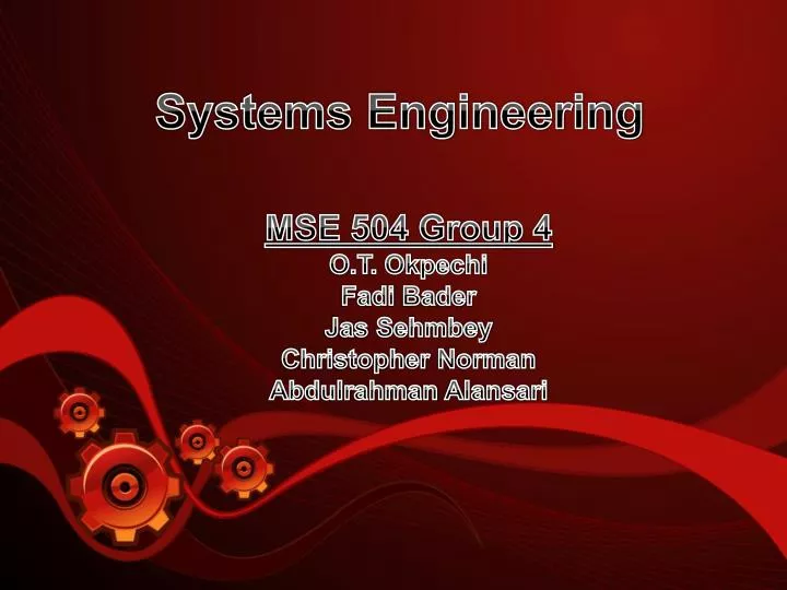 systems engineering