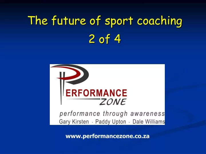 the future of sport coaching 2 of 4