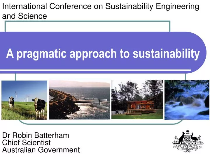 a pragmatic approach to sustainability