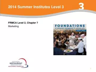 2014 summer institutes level 3