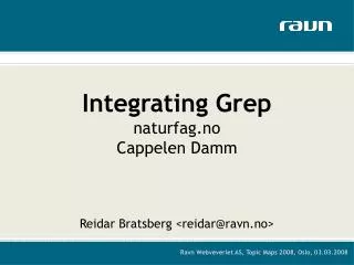 Integrating Grep naturfag.no Cappelen Damm