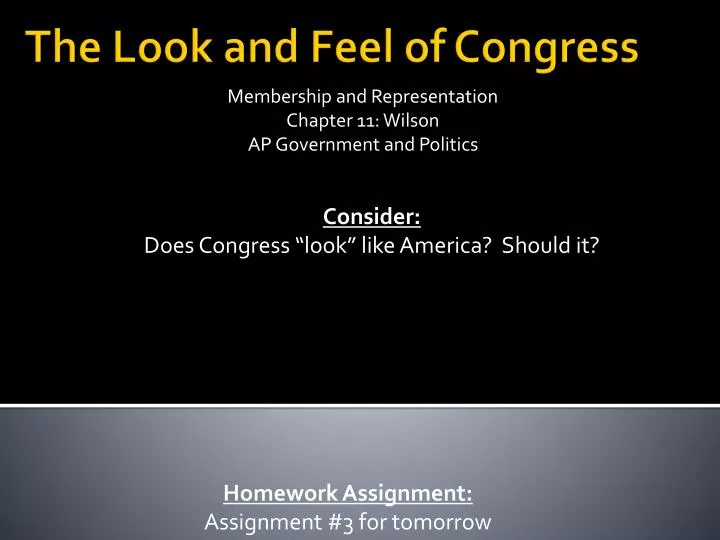 membership and representation chapter 11 wilson ap government and politics