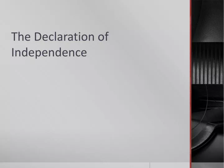 the declaration of independence